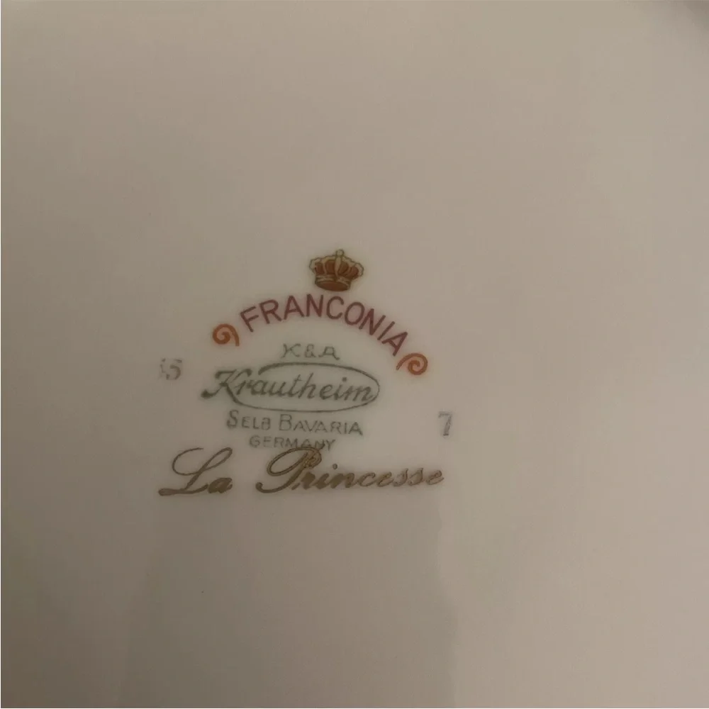 2 Franconia-Krautheim Dinner Plate La Princessa 10.5” HTF